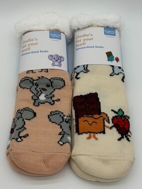 Bundle of 2 Medium Oodie Sherpa Socks